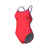 Arena Women's Team Swimsuit Lace Back Solid - Orange/Sort