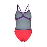 Arena Women's Team Swimsuit Lace Back Solid - Orange/Sort