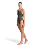 WOMEN'S TEAM SWIMSUIT CHALLENGE SOLID - GREEN