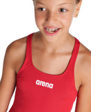 GIRL'S TEAM SWIMSUIT CHALLENGE SOLID - Red