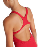 GIRL'S TEAM SWIMSUIT CHALLENGE SOLID - Red