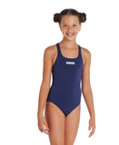 GIRL'S TEAM SWIMSUIT CHALLENGE SOLID - Navy blue