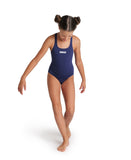 GIRL'S TEAM SWIMSUIT CHALLENGE SOLID - Navy blue