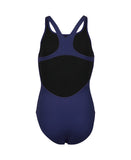GIRL'S TEAM SWIMSUIT CHALLENGE SOLID - Navy blue