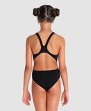Arena Pige Team Badedragt Tech Solid – Black/White