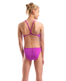 Arena Girls' Team Swimsuit Challenge Solid - Pink