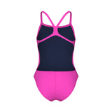 GIRL'S TEAM SWIMSUIT CHALLENGE SOLID SHOCKING PINK