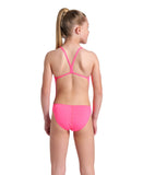 GIRL'S TEAM SWIMSUIT CHALLENGE SOLID SHOCKING PINK