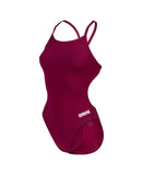 WOMEN'S TEAM SWIMSUIT CHALLENGE SOLID - DARK RED