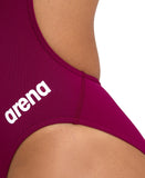WOMEN'S TEAM SWIMSUIT CHALLENGE SOLID - DARK RED