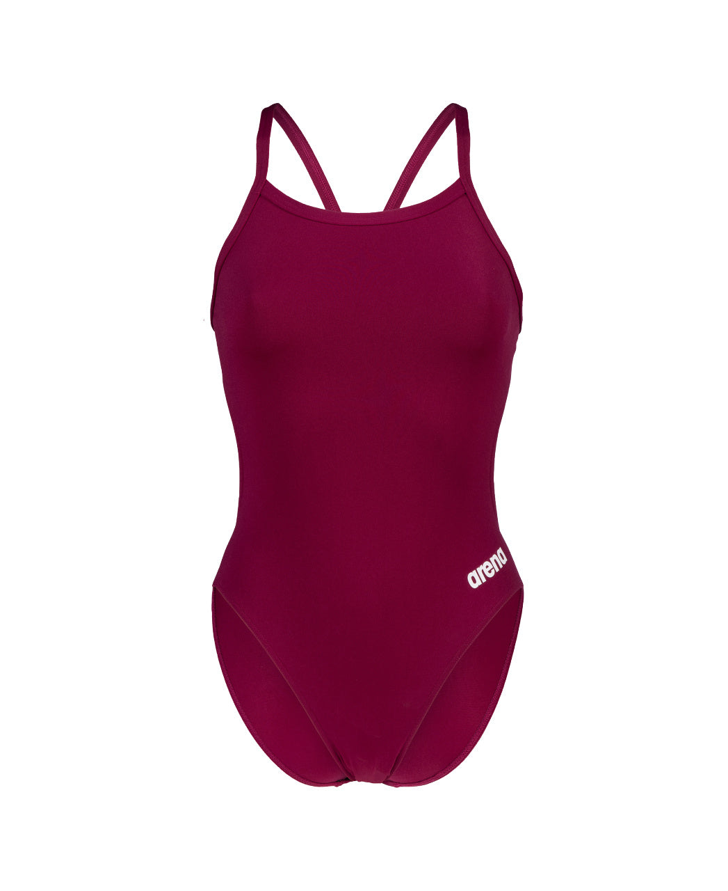 WOMEN'S TEAM SWIMSUIT CHALLENGE SOLID - DARK RED