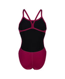 WOMEN'S TEAM SWIMSUIT CHALLENGE SOLID - DARK RED