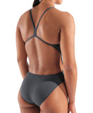 WOMEN'S TEAM SWIMSUIT CHALLENGE SOLID ASPHALT