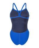 WOMEN'S TEAM SWIMSUIT CHALLENGE SOLID - BLÅ/ORANGE