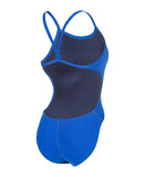 WOMEN'S TEAM SWIMSUIT CHALLENGE SOLID - BLÅ/ORANGE