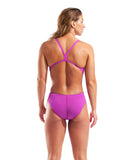 WOMEN'S TEAM SWIMSUIT CHALLENGE SOLID - PINK/GRØN