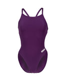 WOMEN'S TEAM SWIMSUIT CHALLENGE SOLID - PLUM