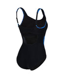 Bodylift badedragt til kvinder – Cloe Strap Back, sort/multi