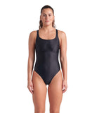 WOMEN'S ARENA SOLID SWIMSUIT CONTROL PRO BACK BLACK