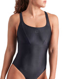 WOMEN'S ARENA SOLID SWIMSUIT CONTROL PRO BACK BLACK