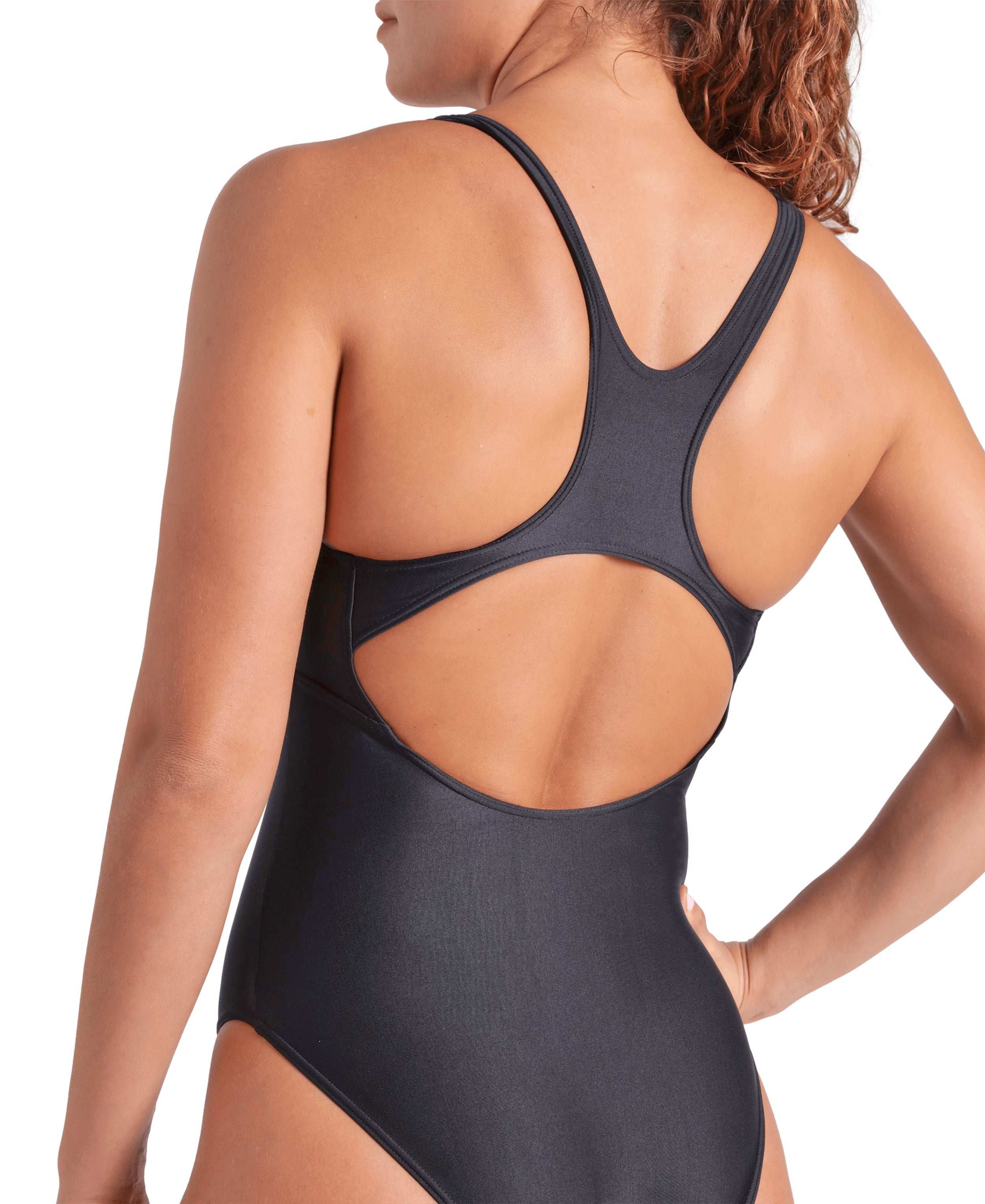 WOMEN'S ARENA SOLID SWIMSUIT CONTROL PRO BACK BLACK
