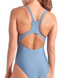WOMEN'S ARENA SOLID SWIMSUIT CONTROL PRO BACK STONE GREY