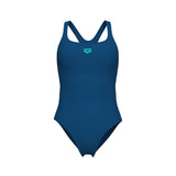 WOMEN'S ARENA SOLID SWIMSUIT CONTROL PRO BACK DUSTY BLUE