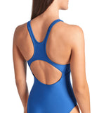 WOMEN'S ARENA SOLID SWIMSUIT CONTROL PRO BACK DUSTY BLUE
