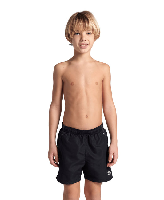 BOYS' BEACH BOXER SOLID - BLACK