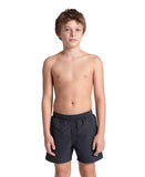 BOYS' BEACH BOXER SOLID - ASPHALT-WATER