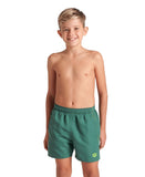 BOYS' BEACH BOXER SOLID - DRAK GREEN