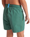 BOYS' BEACH BOXER SOLID - DRAK GREEN