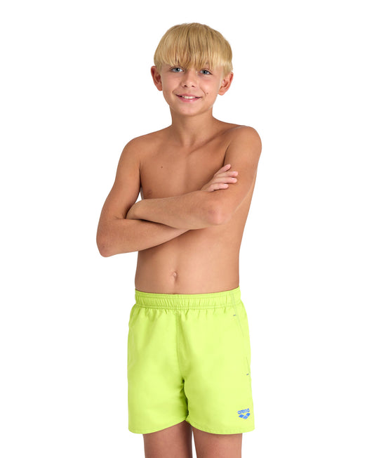 BOYS' BEACH BOXER SOLID R - NEON YELLOW