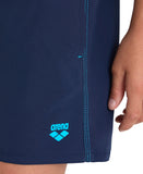 BOYS' BEACH BOXER SOLID - Navy Turquoise