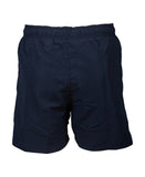 BOYS' BEACH BOXER SOLID - Navy Turquoise