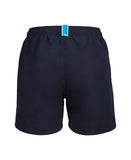 BOYS' BEACH BOXER SOLID R NAVY-TURQUOISE