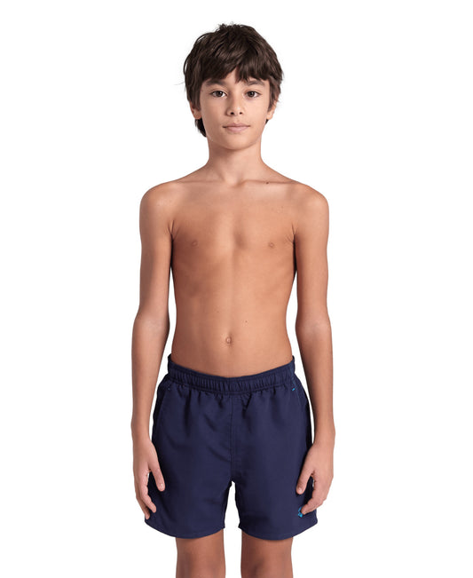 BOYS' BEACH BOXER SOLID - NAVY BLUE