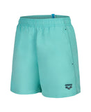 BOYS' BEACH BOXER SOLID R - TURKIS