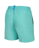 BOYS' BEACH BOXER SOLID R - TURKIS