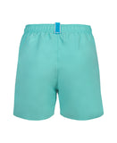 BOYS' BEACH BOXER SOLID R - TURKIS