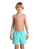 BOYS' BEACH BOXER SOLID R - TURKIS