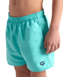 BOYS' BEACH BOXER SOLID R - TURKIS