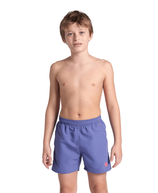 BOYS' BEACH BOXER SOLID R - LILLA