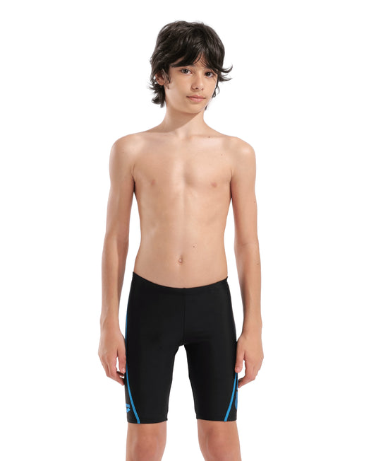 Arena Logo Print Swim Jammer Dreng – Sort/Turkis