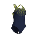 WOMEN'S ARENA KIKKO V SWIMSUIT V BACK GRAPHIC - NAVY