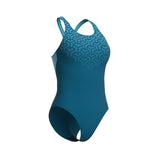 WOMEN'S ARENA KIKKO V SWIMSUIT V BACK GRAPHIC - BLUE