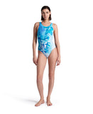WOMEN'S ARENA SEAFLOOR SWIMSUIT Y BACK - SEA BLUE