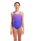 GIRL'S ARENA KIKKO V SWIMSUIT SWIM PRO BACK INDACO