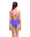 GIRL'S ARENA KIKKO V SWIMSUIT SWIM PRO BACK INDACO