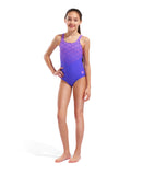 GIRL'S ARENA KIKKO V SWIMSUIT SWIM PRO BACK INDACO
